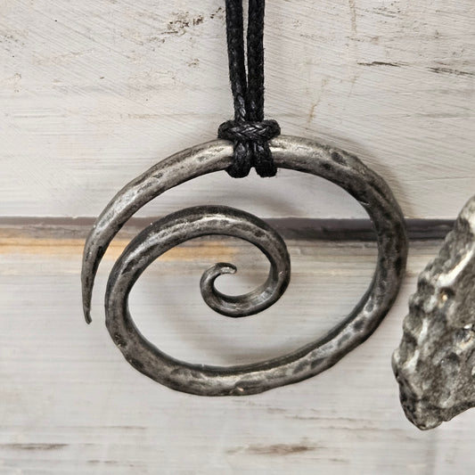 Rustic Spiral of Life Pendant