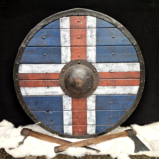 Iceland Flag 28 Inch Shield