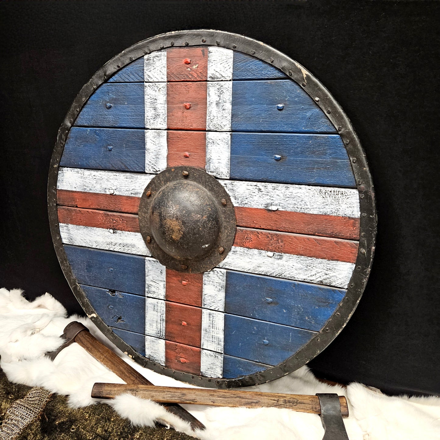 Display Shield, Available Now - Inspired by Flag of Iceland
