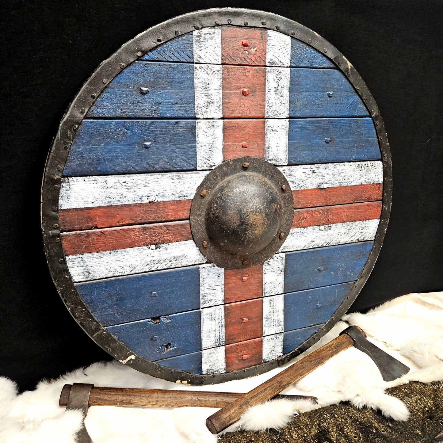 Display Shield, Available Now - Inspired by Flag of Iceland