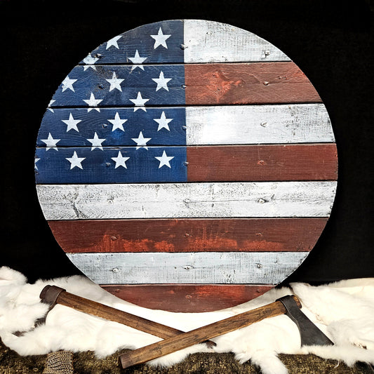 American Flag 28 Inch Shield