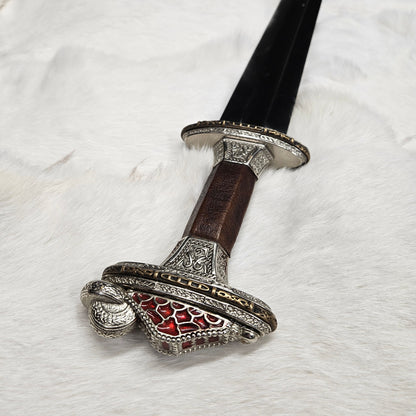 Vendel Chieftain Sword with Tin Plating and Brass Accents