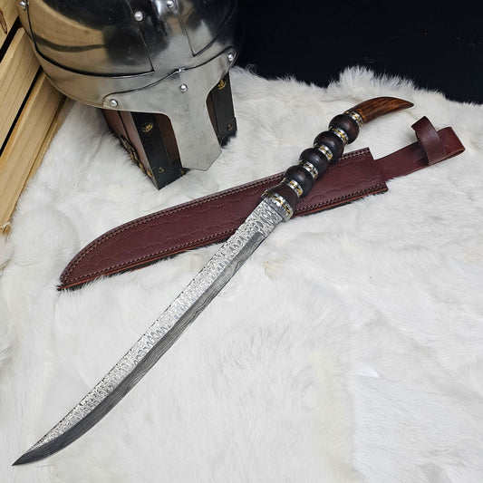 Damascus Ring Tail Saber Sword