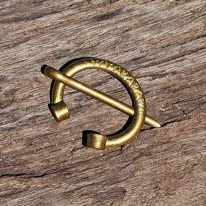 Small Brass Runic Fibula