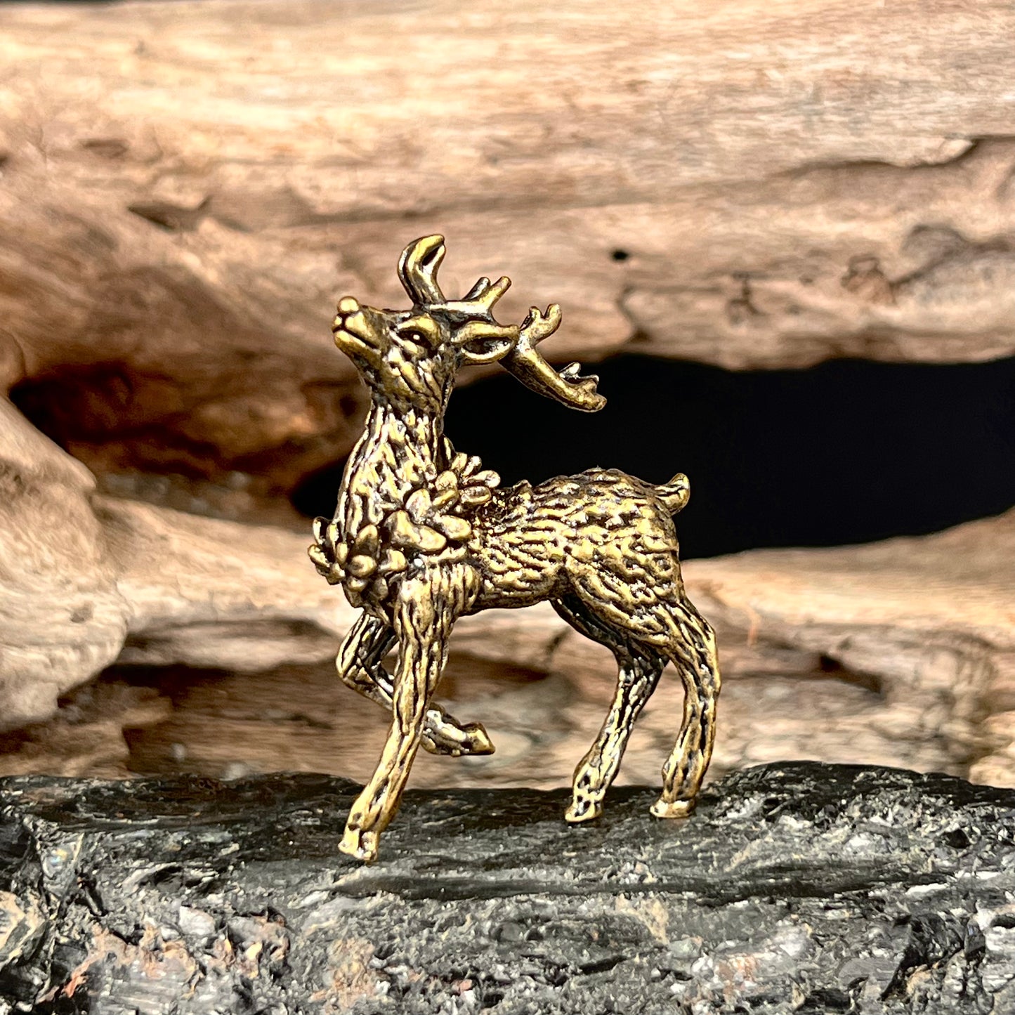 Decorated Brass Reindeer