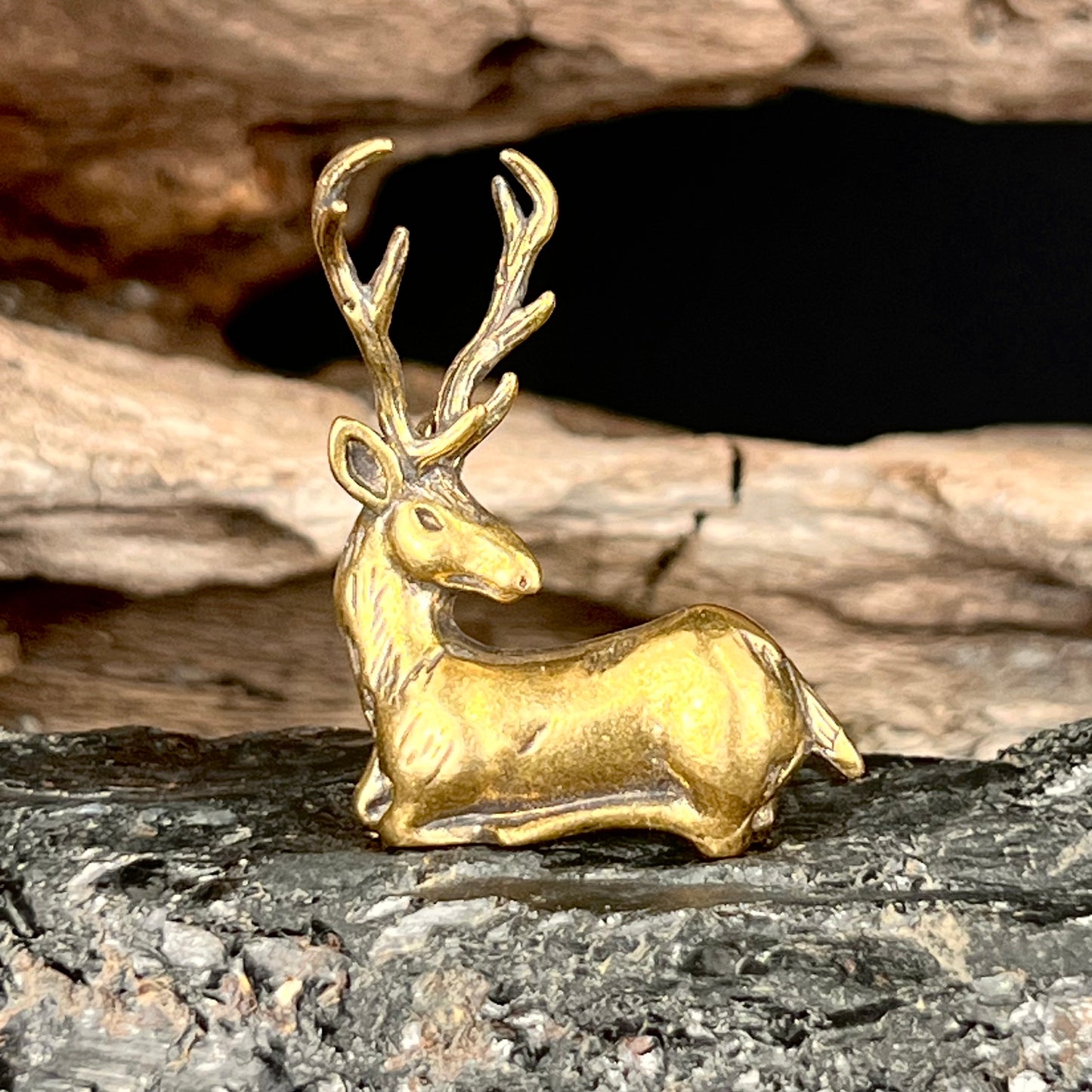 Small Brass Deer