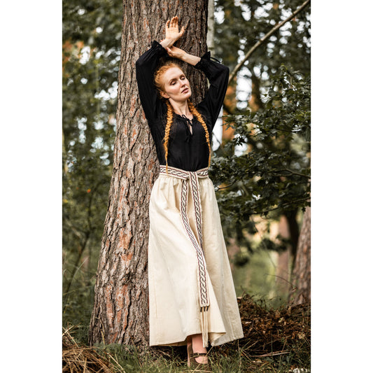 Medieval skirt made of heavy cotton "Smilla" Natural